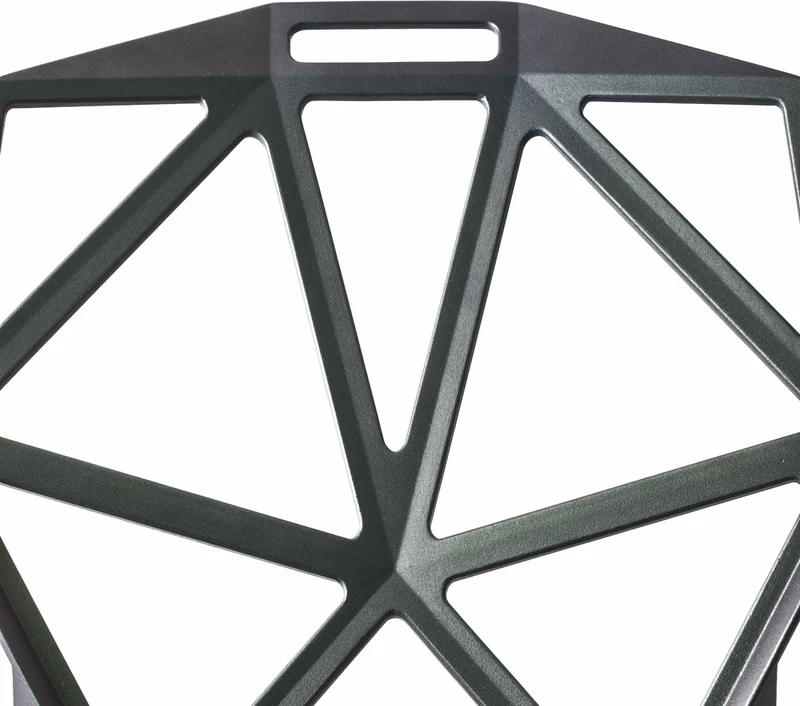 Chaise en aluminium vert et gris One - Magis