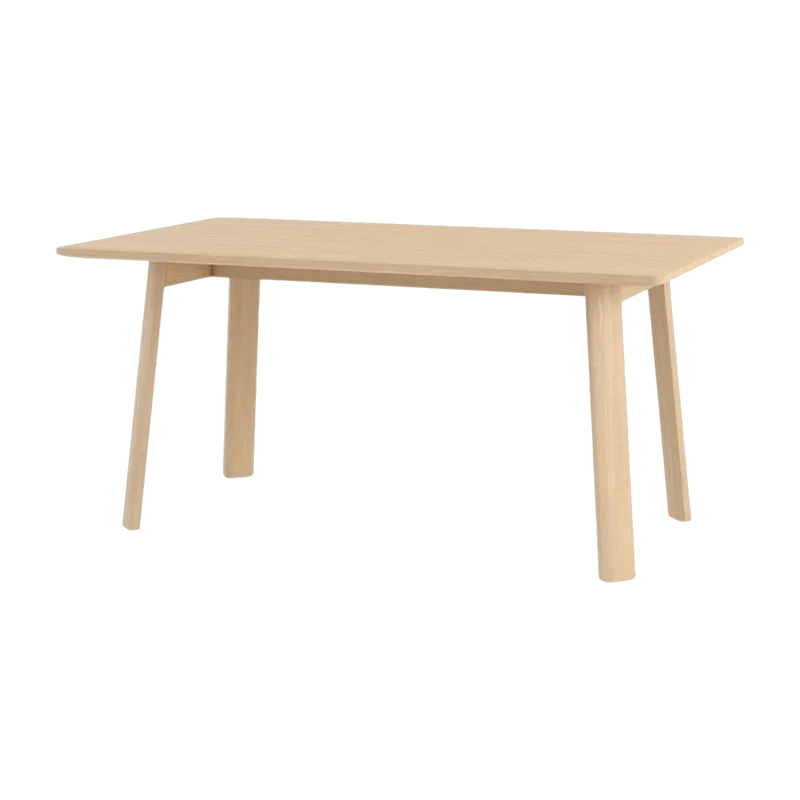 Table à manger rectangulaire en chêne naturel 160 cm Alle - Hem