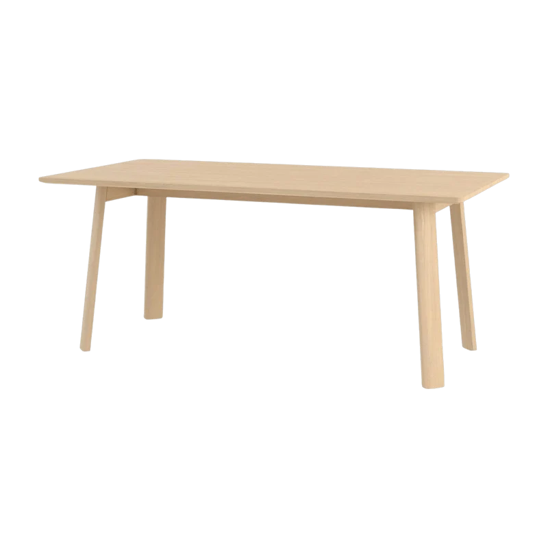 Table à manger rectangulaire en chêne naturel 180 cm Alle - Hem