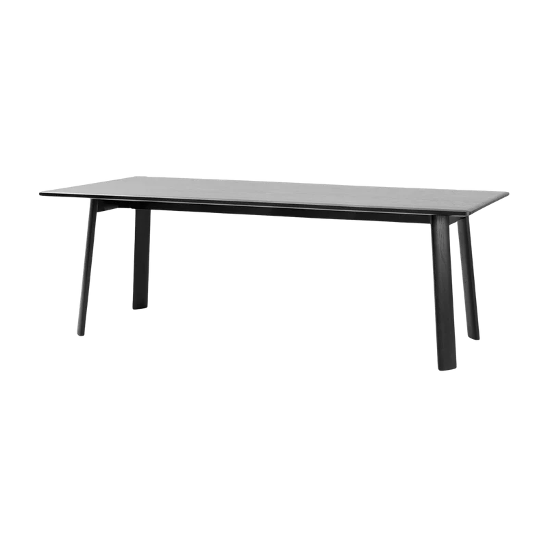 Table à manger rectangulaire en chêne noir 220 cm Alle - Hem