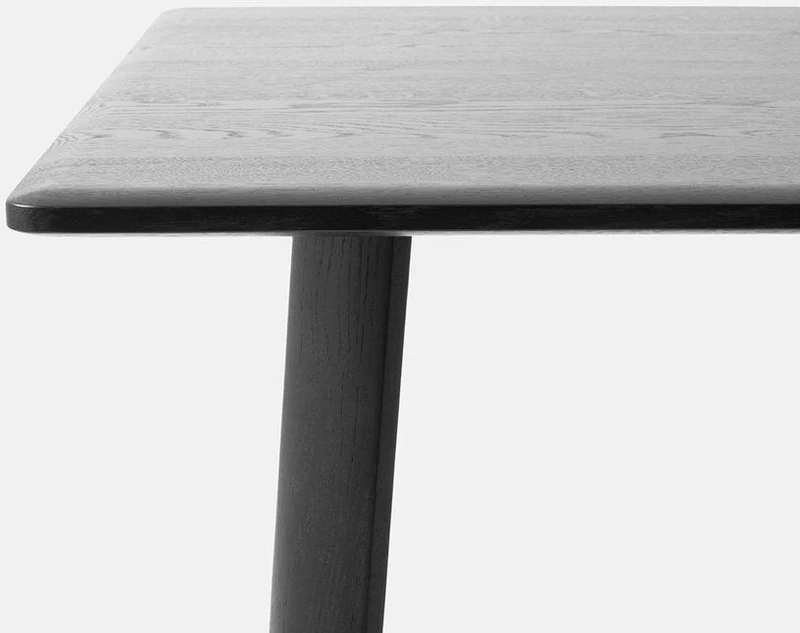 Table à manger rectangulaire en chêne noir 220 cm Alle - Hem