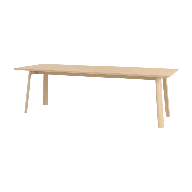 Table à manger rectangulaire en chêne naturel 250 cm Alle - Hem