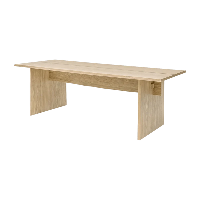 Table à manger en chêne 220 cm Bookmatch - Hem
