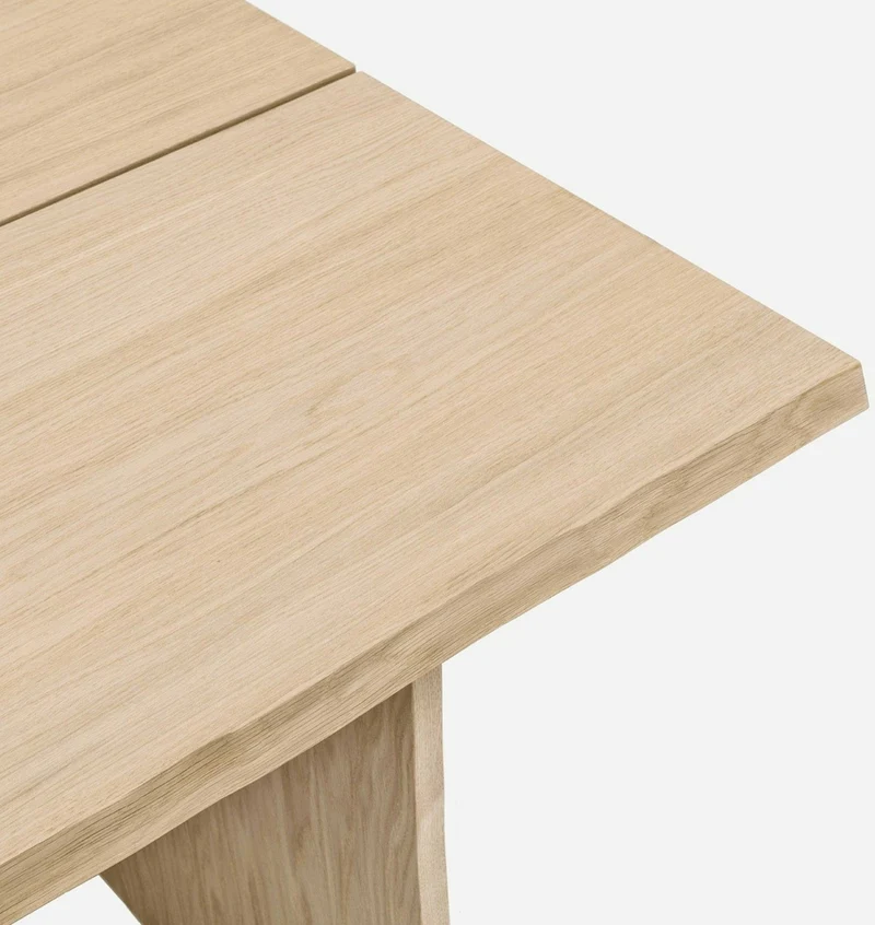 Table à manger en chêne 220 cm Bookmatch - Hem