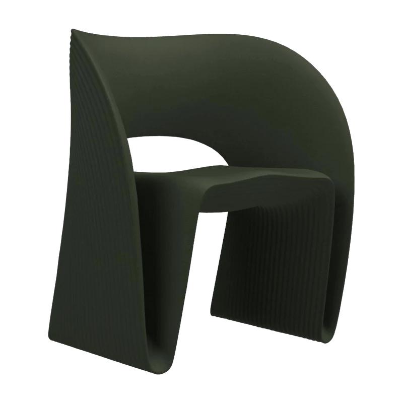 Fauteuil design vert olive Raviolo - Magis