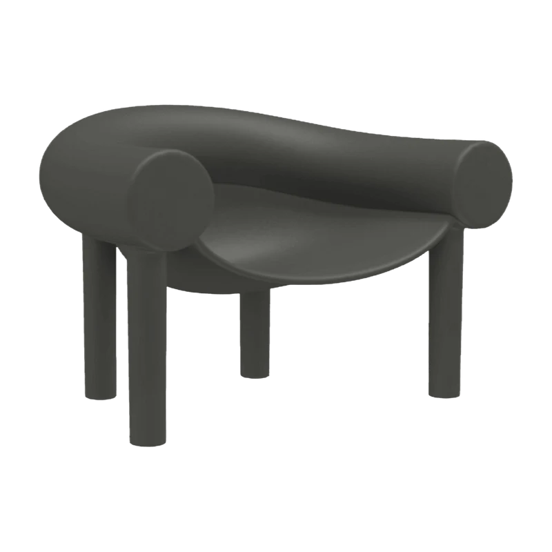 Fauteuil d'extérieur anthracite Sam Son - Magis