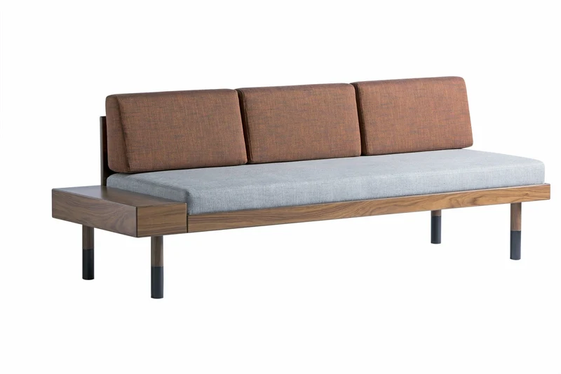Banquette en laine gris Mid - Kann Design