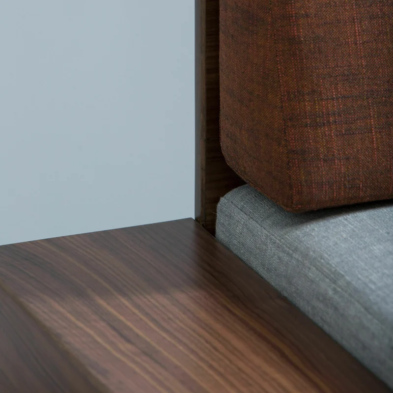 Banquette en laine gris Mid - Kann Design