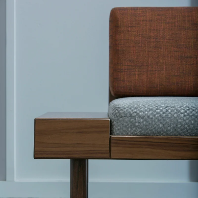 Banquette en laine gris Mid - Kann Design