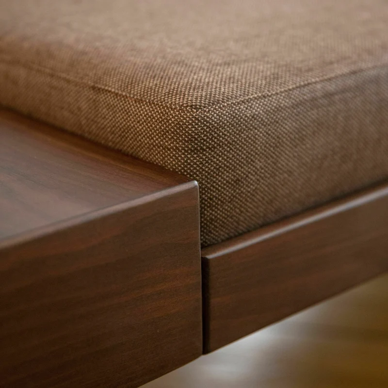 Méridienne en laine marron Mi - Kann Design