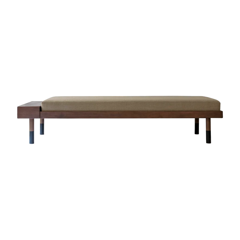 Méridienne en laine beige Mi - Kann Design