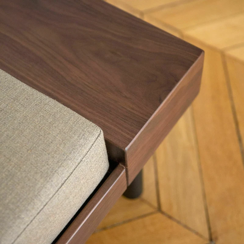 Méridienne en laine beige Mi - Kann Design