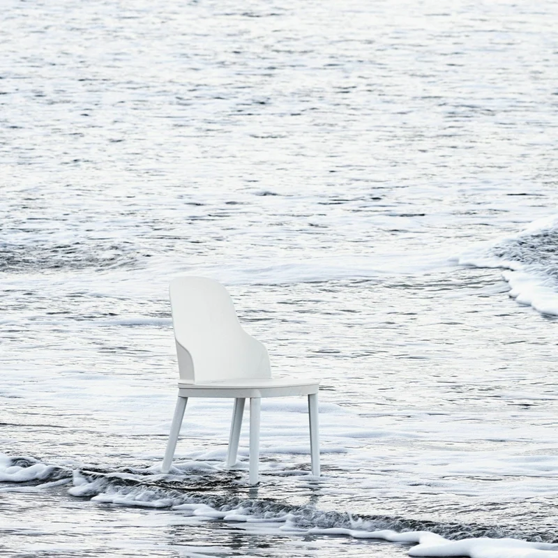 Chaise blanche en polypropylène Allez blanc - Normann Copenhagen