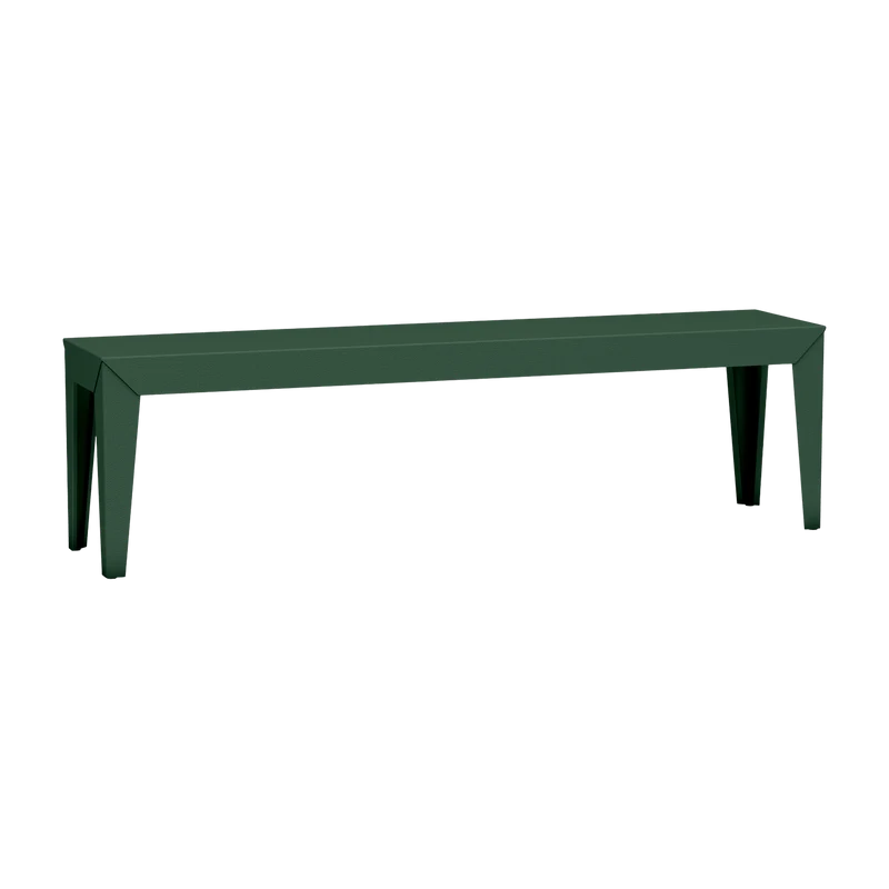 Banc en acier mat olive 160 cm Zef - Matière Grise