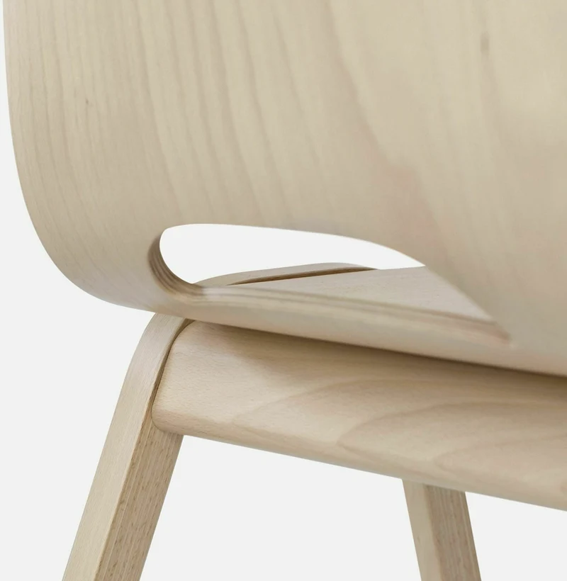 Chaise en bois naturel Touchwood - Hem
