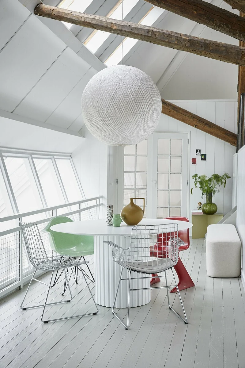 Chaise en métal chrome Wire - HKliving