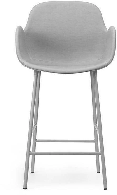 Chaise de bar avec accoudoirs en acier et pp noir 75 cm Form - Normann Copenhagen
