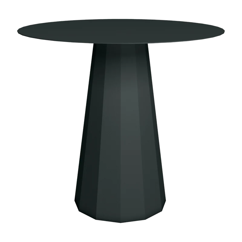 Table ronde en acier mat anthracite 80 cm Ankara - Matière Grise