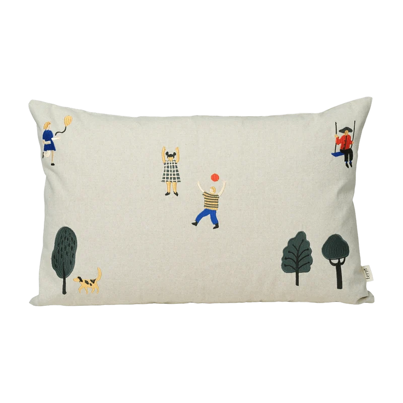 Coussin rectangulaire beige Park - Ferm Living