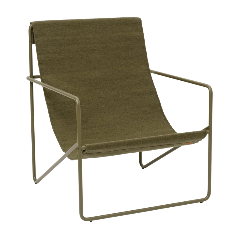 Chaise d'extérieur vert en métal vert Desert - Ferm Living