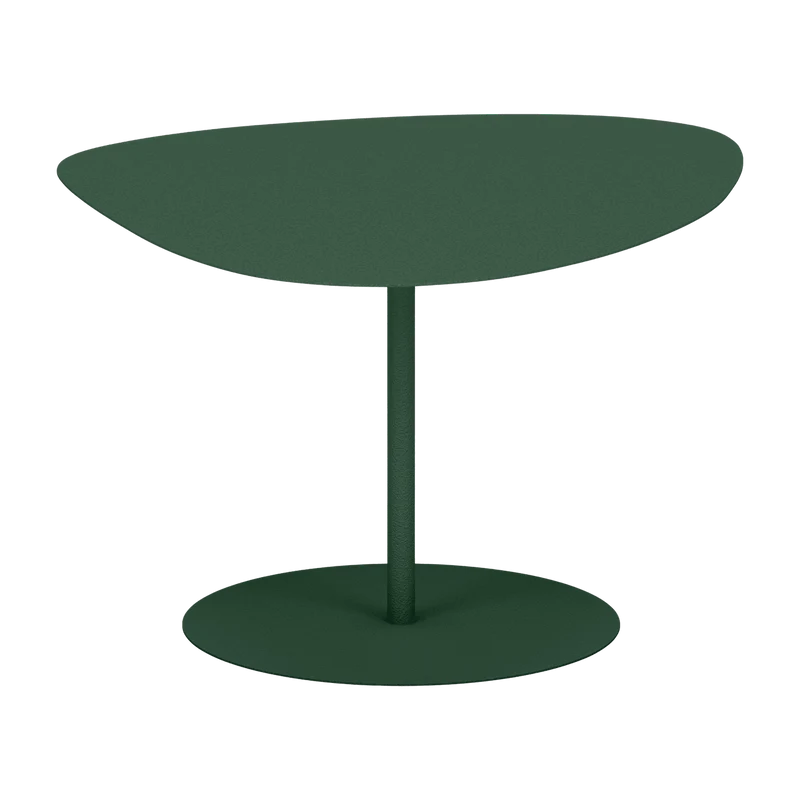 Table basse en acier mat olive 39 cm Galet 02 - Matière Grise