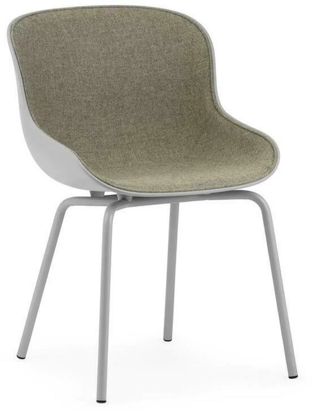 Chaise en acier peint et pp avec tissu gris Hyg - Normann Copenhagen