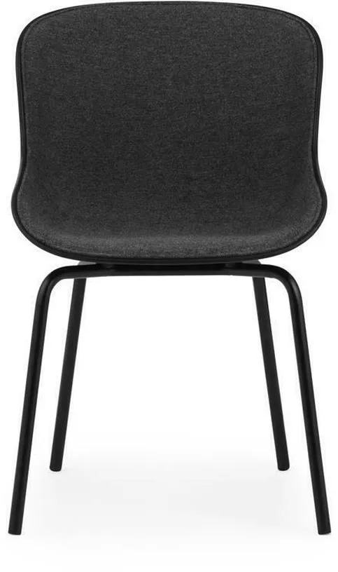 Chaise en acier peint et pp avec tissu noir Hyg - Normann Copenhagen