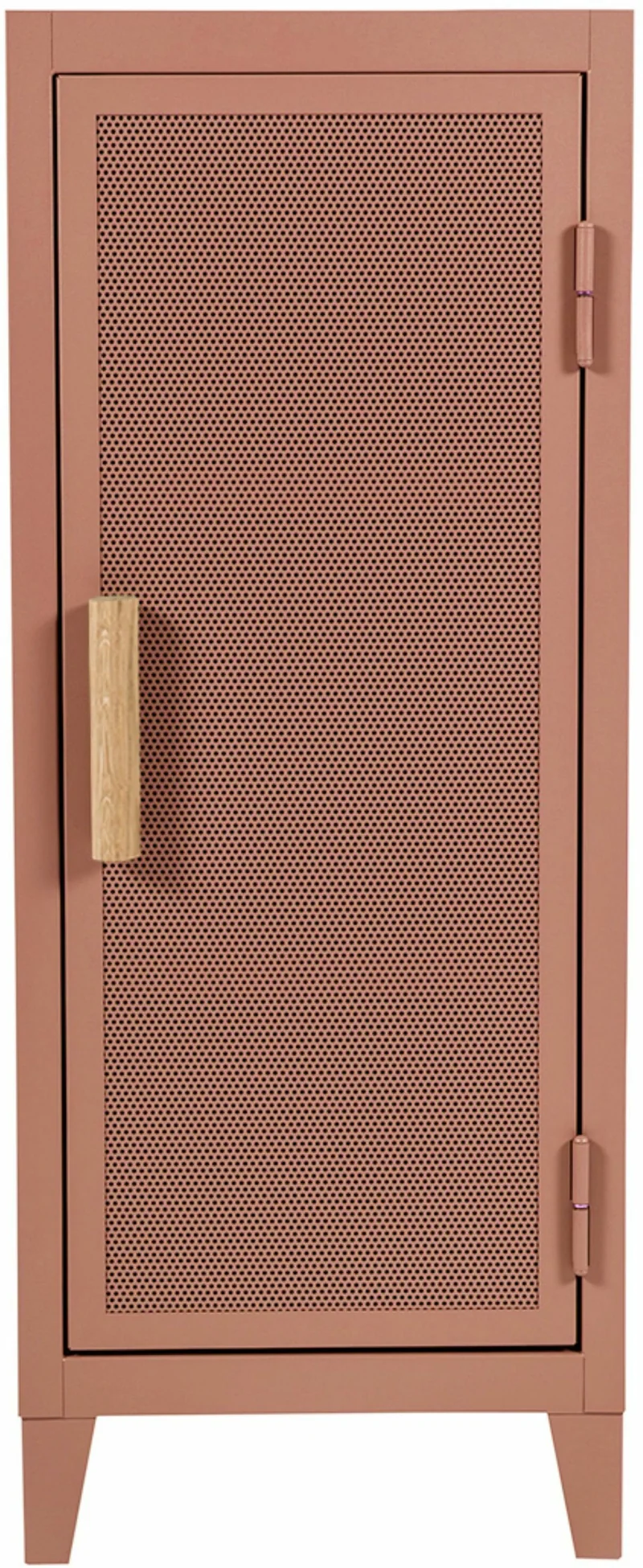 Vestiaire en acier perforé B1 bas Rose Fumé mat - Tolix