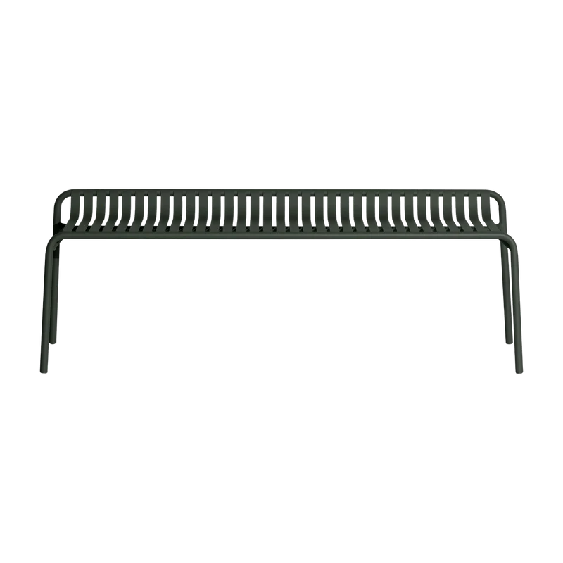 Banc de jardin sans dossier noir 156 x 48 cm Week-end