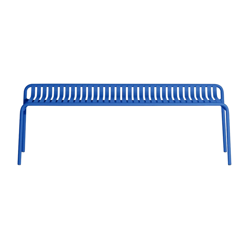 Banc de jardin sans dossier bleu 156 x 48 cm Week-end