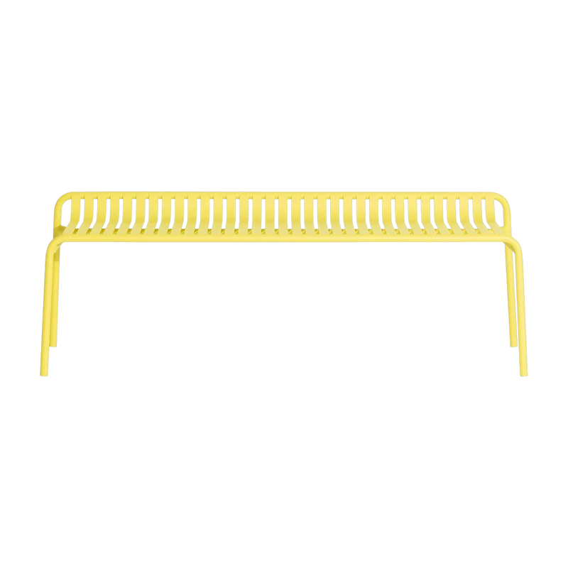 Banc de jardin sans dossier jaune 156 x 48 cm Week-end