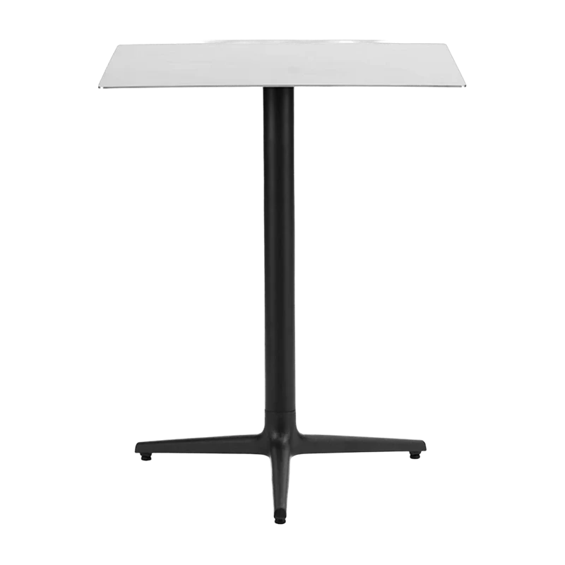 Table carrée 60 cm 3 pieds en acier inoxydable Allez Steel - Normann Copenhagen