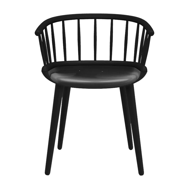 Chaise noire Cyborg Stick - Magis