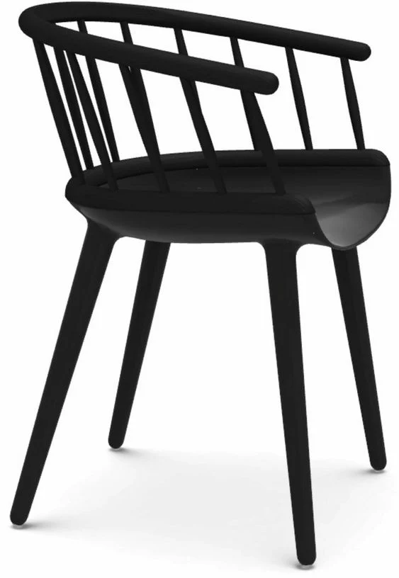 Chaise noire Cyborg Stick - Magis