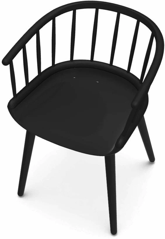 Chaise noire Cyborg Stick - Magis