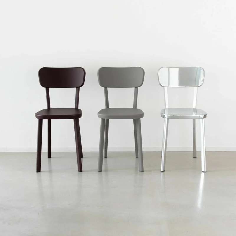 Chaise d'extérieur en aluminium noir Déja-vu - Magis