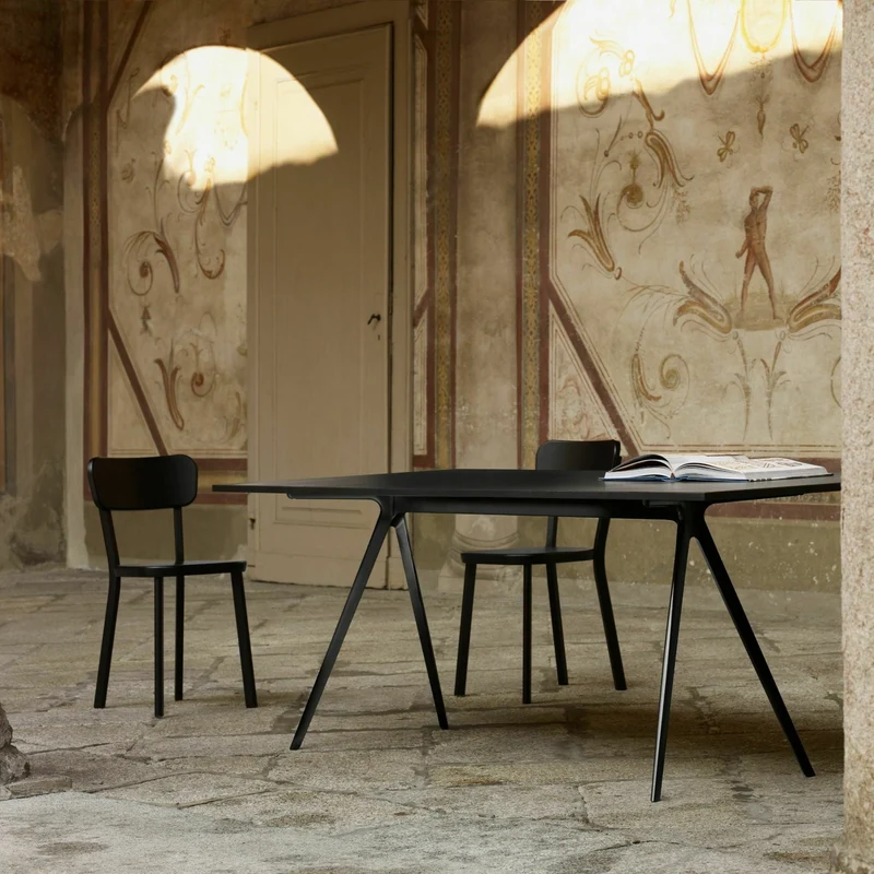 Chaise d'extérieur en aluminium sable Déja-vu - Magis