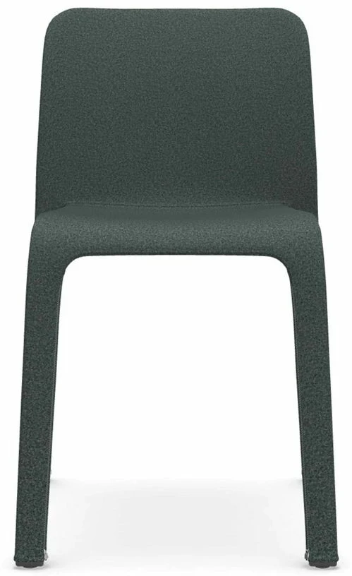 Chaise avec housse en tissu gris foncé First Dressed - Magis