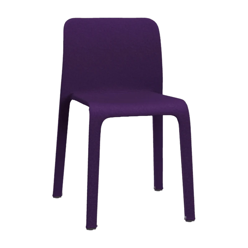 Chaise avec housse en tissu violet First Dressed - Magis