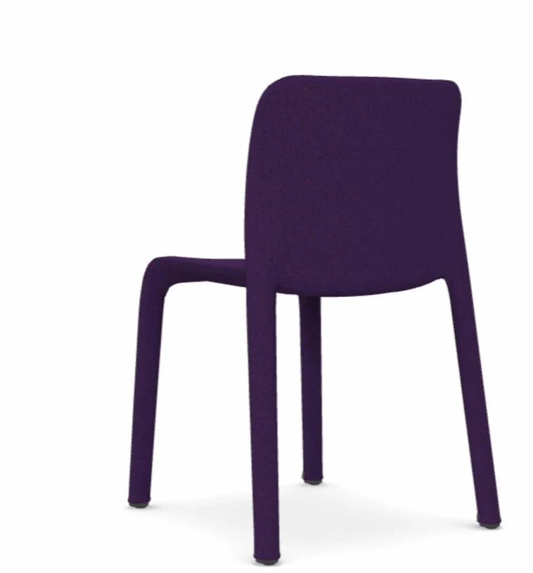 Chaise avec housse en tissu violet First Dressed - Magis