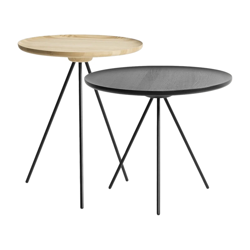 2 tables basses en frêne Ash&Black Key - Hem