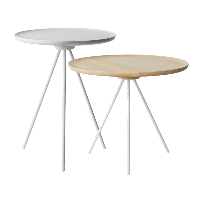 2 tables d'appoint en frêne White&Ash Key - Hem