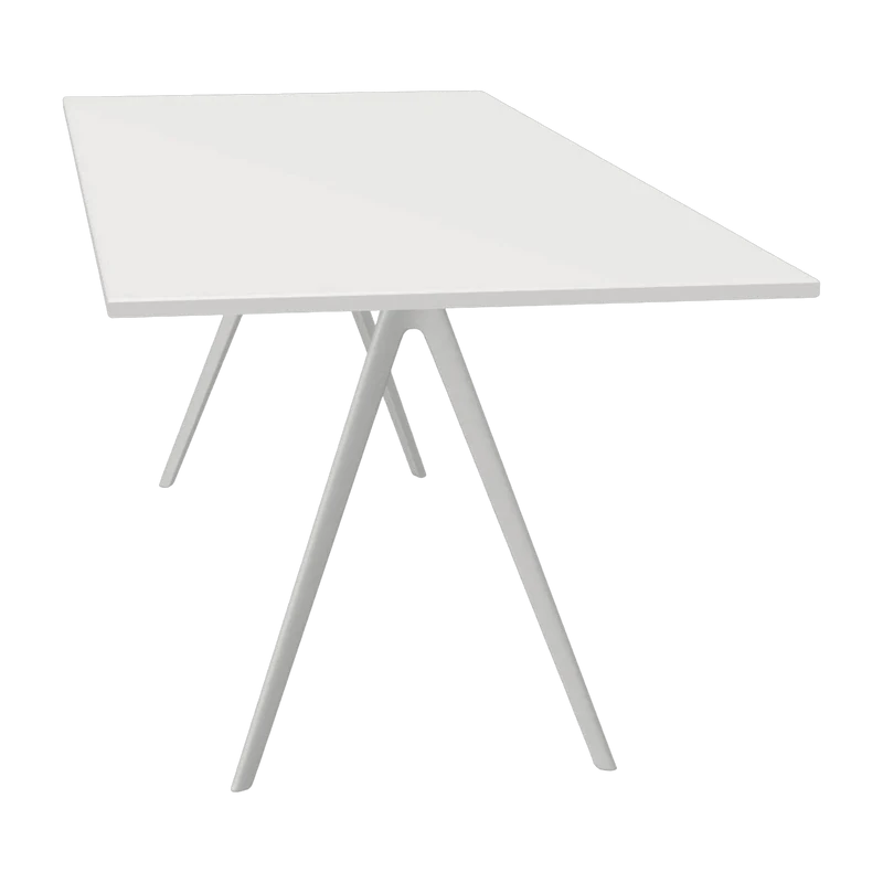 Plateau de table en bois blanc 205x85 cm Baguette - Magis