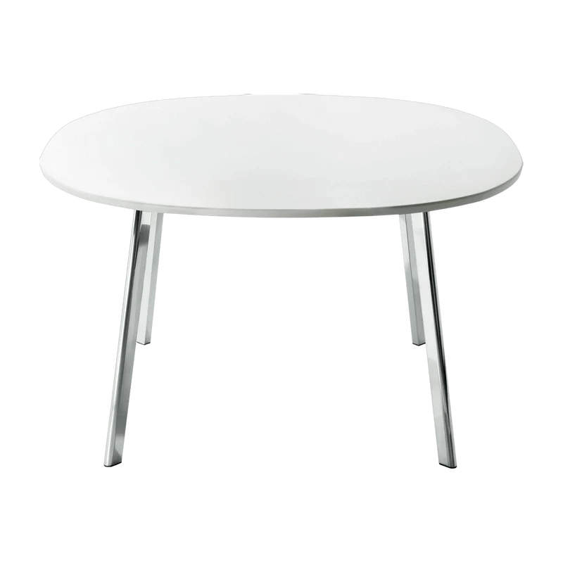Table blanche et pieds en aluminium 98x98 cm Déjà-vu - Magis