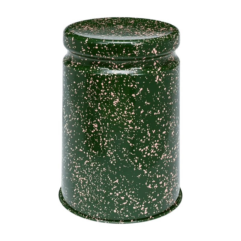 Tabouret en acier vert tacheté de rose Last Stool - Hem