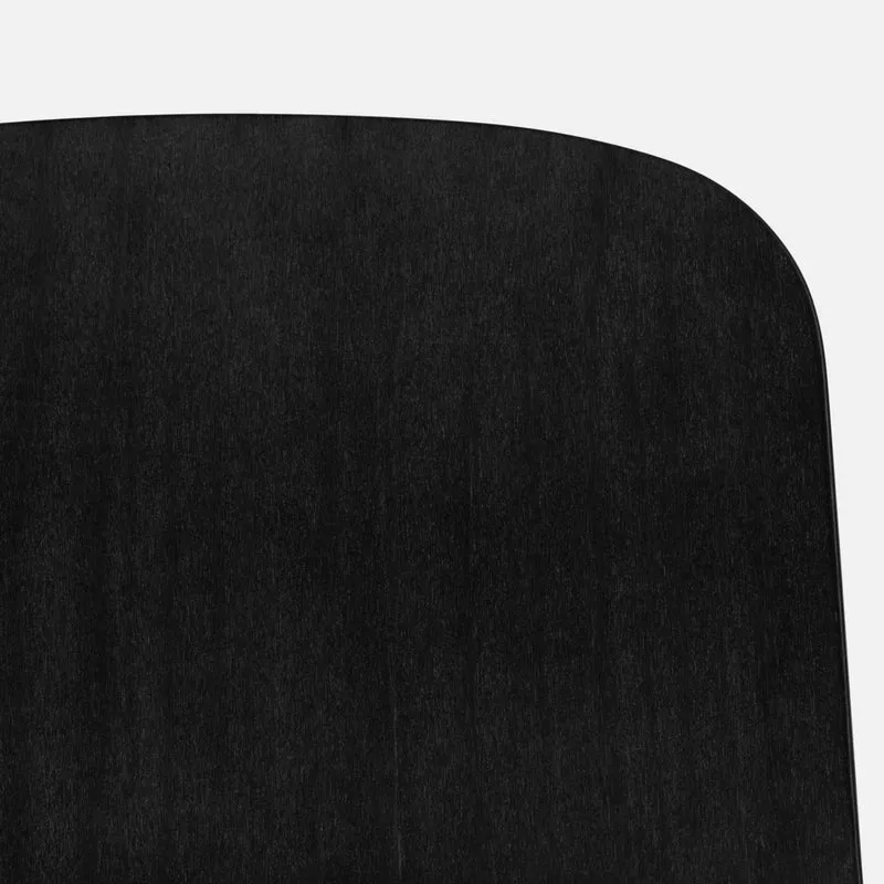 Chaise de bar 65 cm en bois noir et cadre argenté Touchwood - Hem