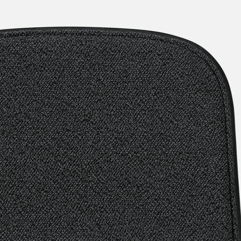Chaise de bar 65 cm en tissu noir et cadre noir Touchwood - Hem