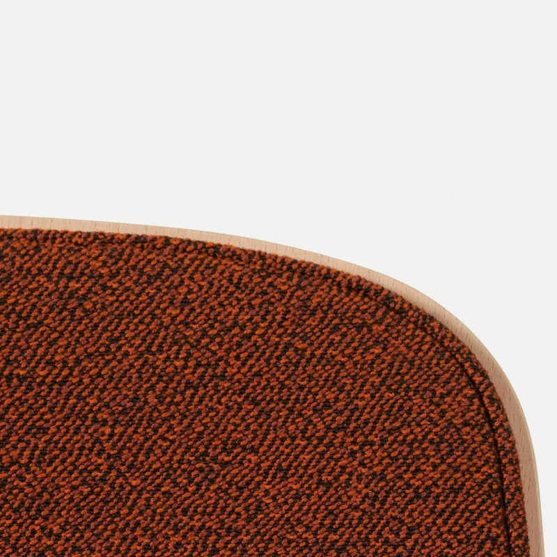 Tabouret de bar 65 cm en tissu rouge et cadre argenté Touchwood - Hem