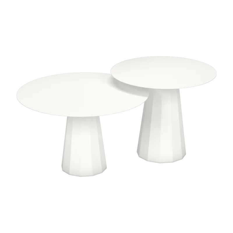 2 Tables gigognes blanc Ankara - Matière Grise