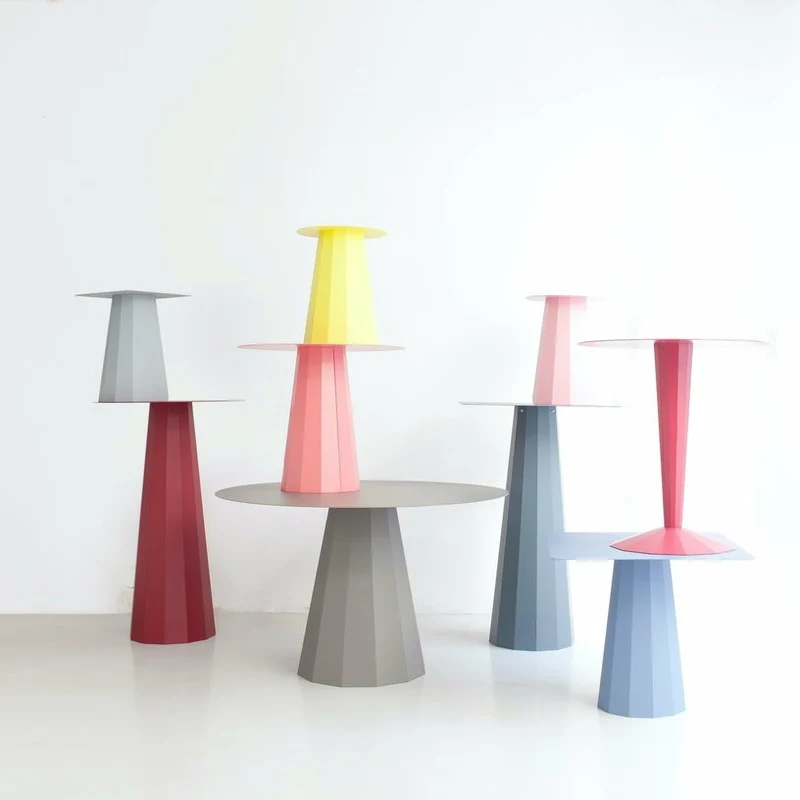2 Tables gigognes crème Ankara - Matière Grise